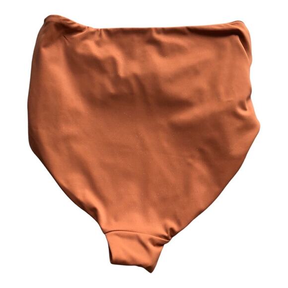 Andie NWT Women’s Barbados High Rise Bikini Bottom Chestnut Orange Extra Small - Picture 6 of 12